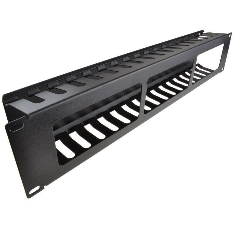 HSD Cable 2U 19 Inch Data Cable Management Bar With Vents